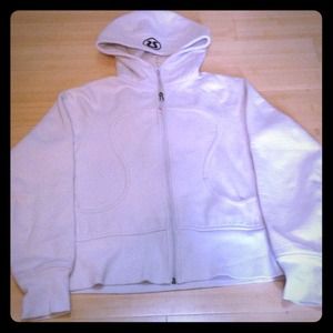 Lululemon white scuba hoodie size 8