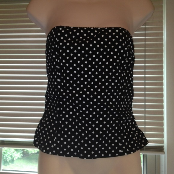 Polka dot tube top