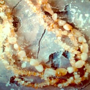 Semi-precious Citrine gemstone necklace set
