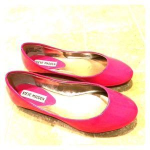 Hot pink Steve Madden flats