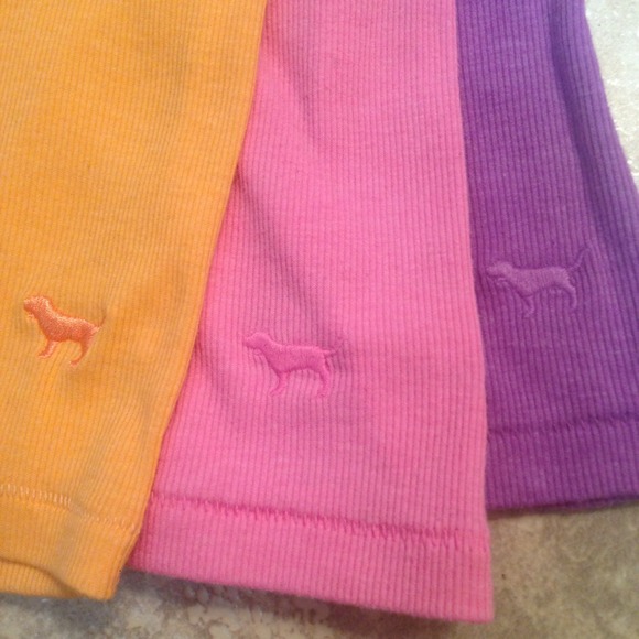 3 VS Pink Ribbed Tank Top - Picture 3 of 3