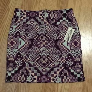 Tribal print pencil skirt