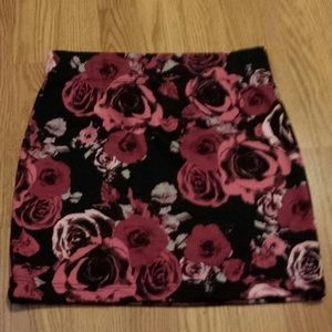 Rose pencil skirt