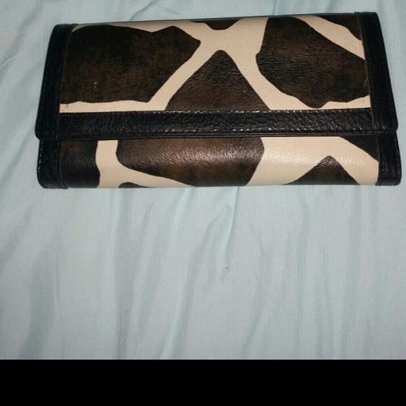 Giraffe print wallet