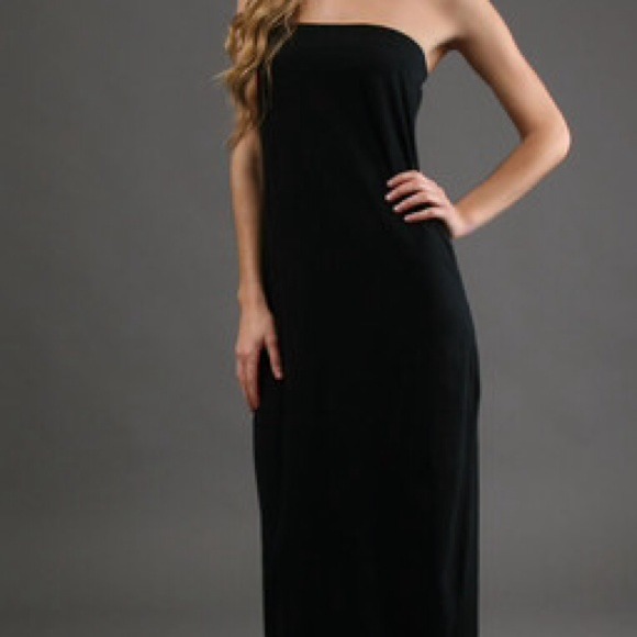 Black maxi dress