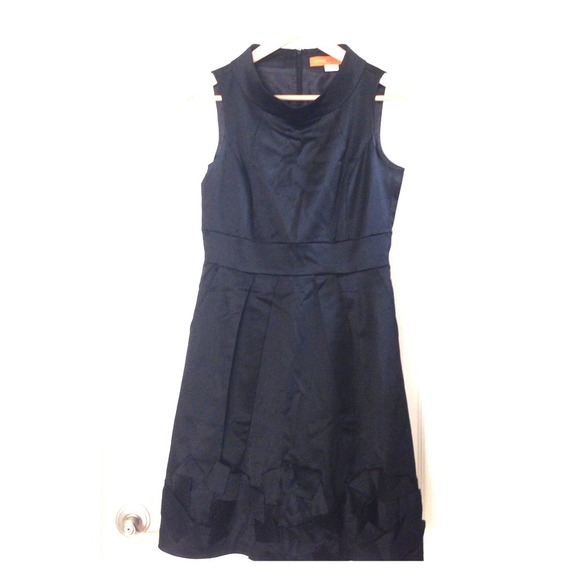 Cynthia Steffe black silk Jackie-inspired dress