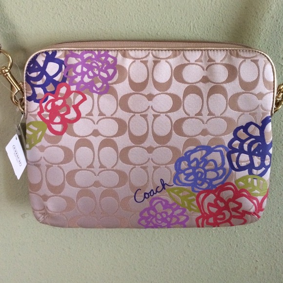 Authentic COACH tablet cross body bag