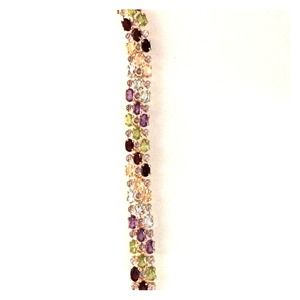 Colorful gemstone bracelet.