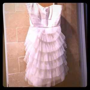 White froo froo dress