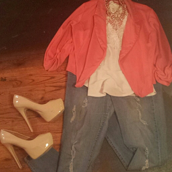 Peach blazer