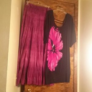 Top & skirt set from Maurices, never worn