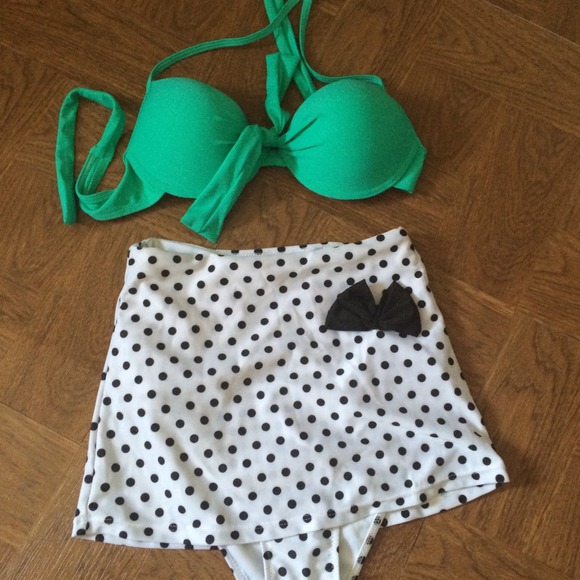 High waisted bikini set
