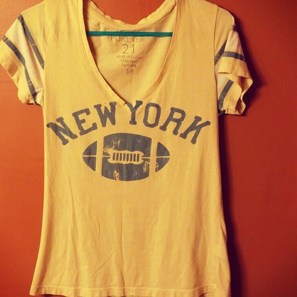 Forever 21 and Old Navy. Yellow T Shirt BUNDLE - Picture 2 of 4