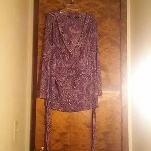 Purple paisley sparkly top by NY&Co.