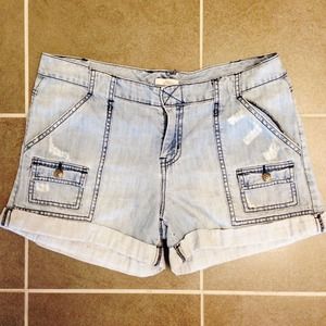 Joie distressed jean shorts