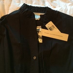 REDUCED!! Diane von Furstenberg Black Shirt