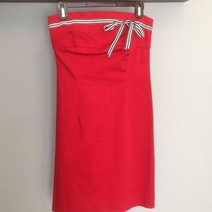 Red Strapless Dress