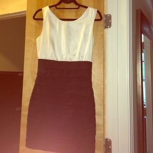 Black and white party dress.
