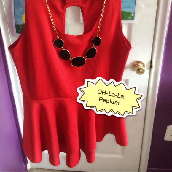❤️Red peplum❤️ - Picture 4 of 4