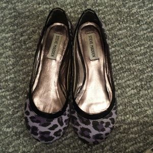 Steve Madden leopard purple Flats