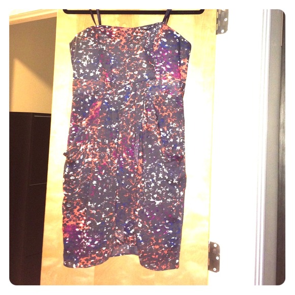 Strapless summer dress.