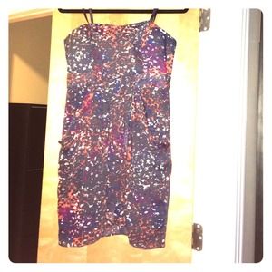 Strapless summer dress.