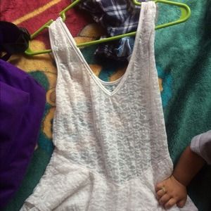 😁 White Peplum Top😘☺️