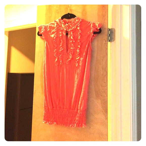 Coral top.