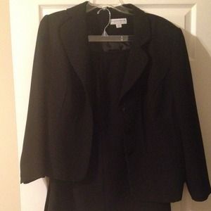 Black plus size suit