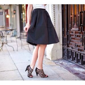 Express black midi skirt