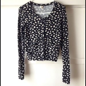 ❤️Black Creme Spotted Cardigan