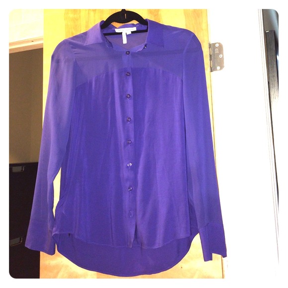 BCBG royal blue top