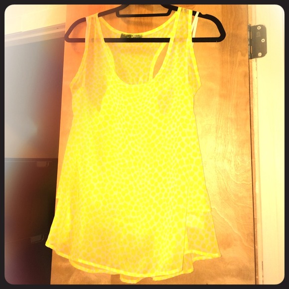 Sheer yellow top