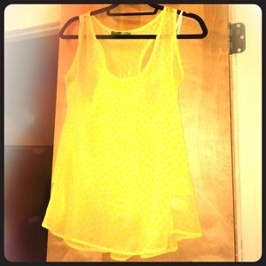 Sheer yellow top