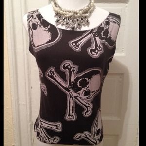 Agent X Skull & Crossbones Top