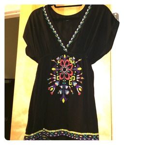 Black baby doll top.