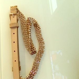 Gold BCBG belt.