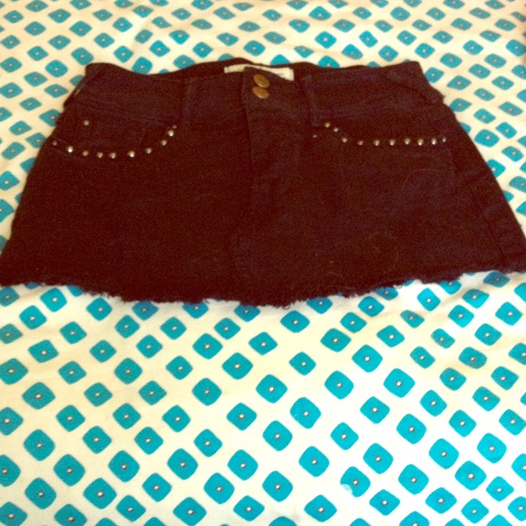 Black studded skirt