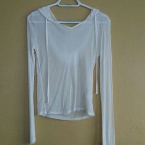 Light wheight see thru hoodie