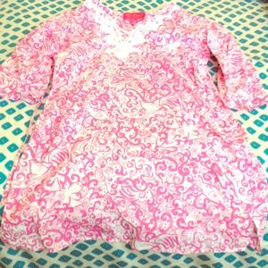 Super adorable Lilly Pulitzer top/pool dress!