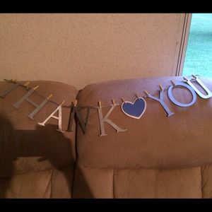 Thank you wedding banner