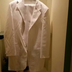 Boy's white suit.