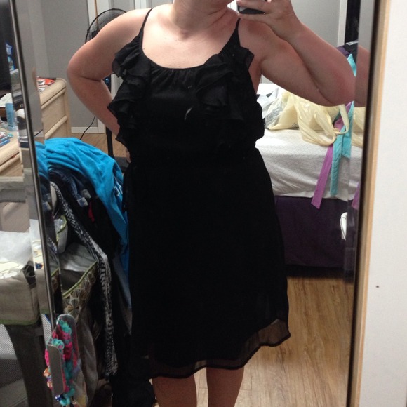 Black Ruffle Dress