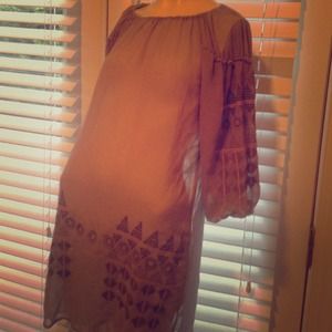 Beautiful Grey Aztec Inspired Dress