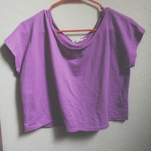 Purple crop top