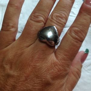 Stainless Steele heart ring