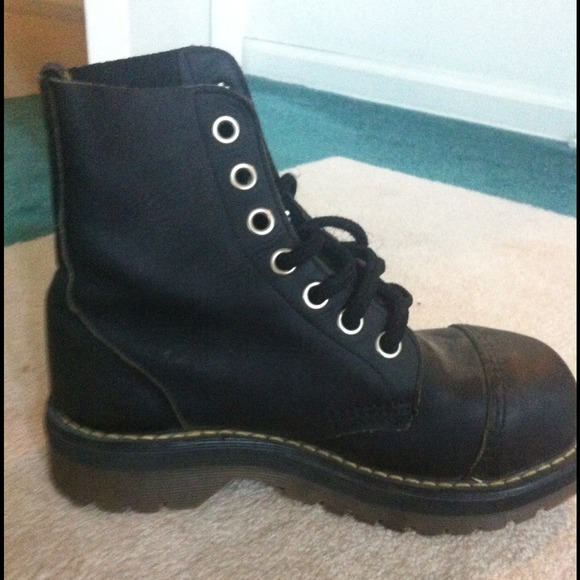 Doc Martin steel toe boots