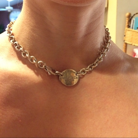 Authentic Return to Tiffany Oval Tag Necklace - Picture 3 of 4