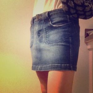 Denim Fossil skirt, size 8