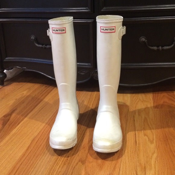 Hunter Boots white